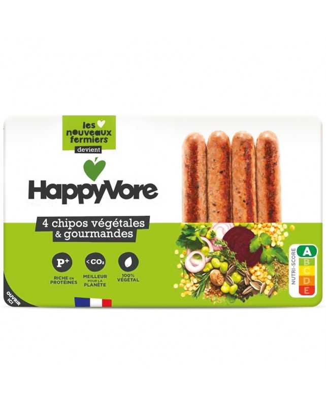 Chipolatas végétale surgelé HappyVore 20x50g