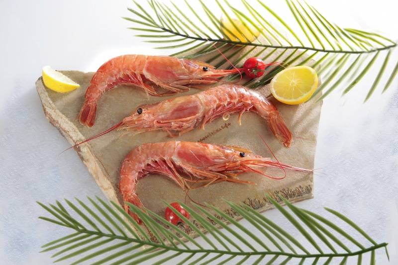 Crevettes entières sauvages rouges crues 20/30 surgelées - 2kg