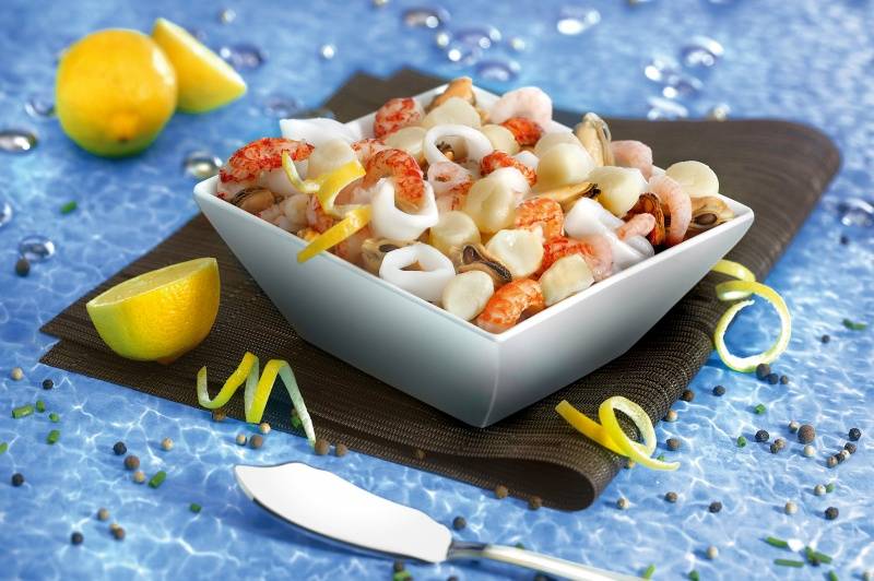 Cocktail supérieur de fruits de mer précuit surgelé - 1kg