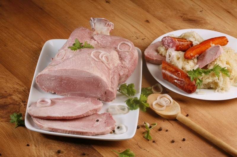 Palette de porc avec os cuit ≃ 1.5kg