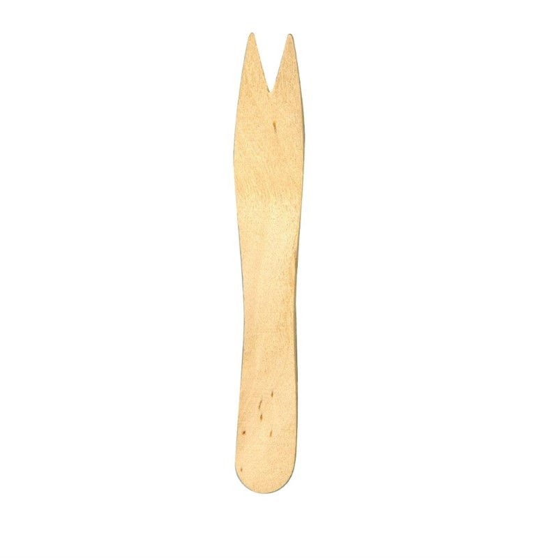 Fourchettes en bois biodégradables Fiesta Compostable