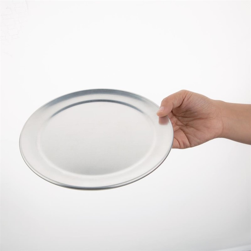 Plaque à pizza en aluminium bord large Vogue 20cm