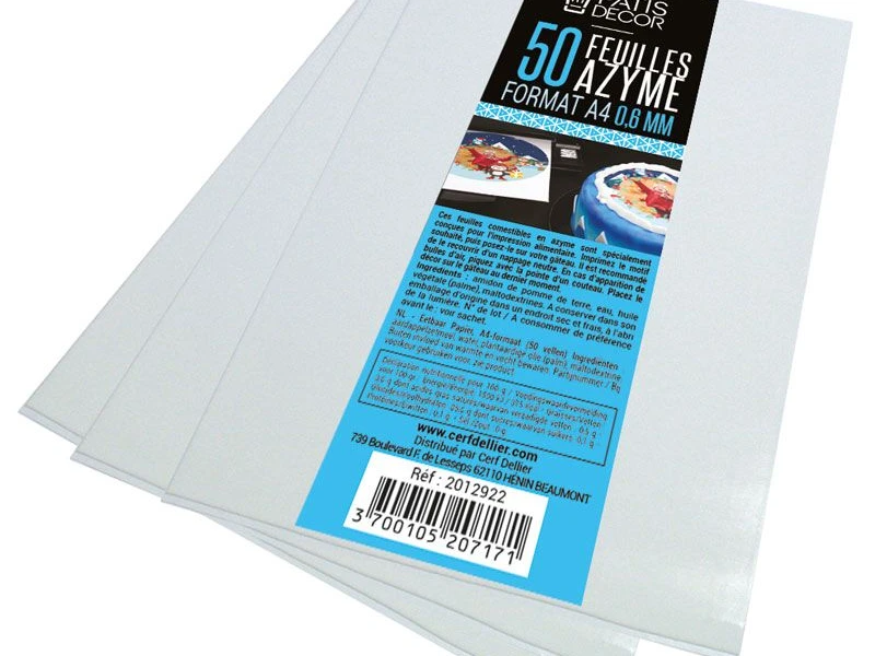 Feuille azyme A4 Gatocopy 0,6 mm (x 50)