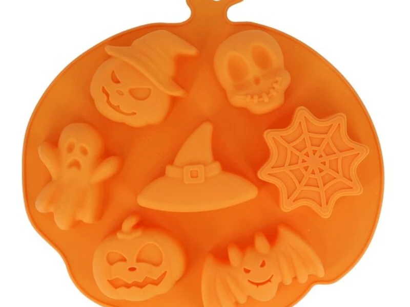 Moule Silicone 7 Empreintes Sujets d'Halloween