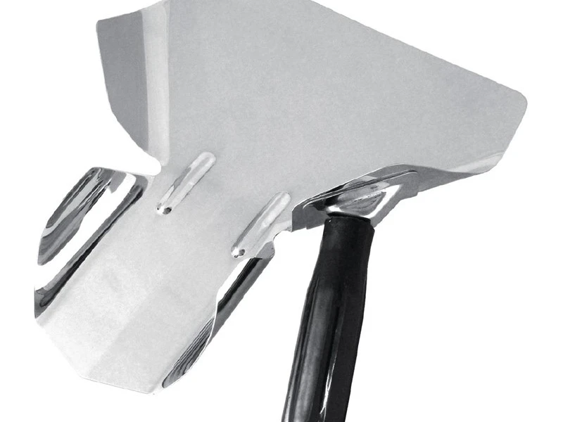Pelle à frites pour mesurer les portions metal ambidextre