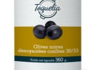 Olives noires dénoyautées 30/33  4/4 Valtonia - 360g