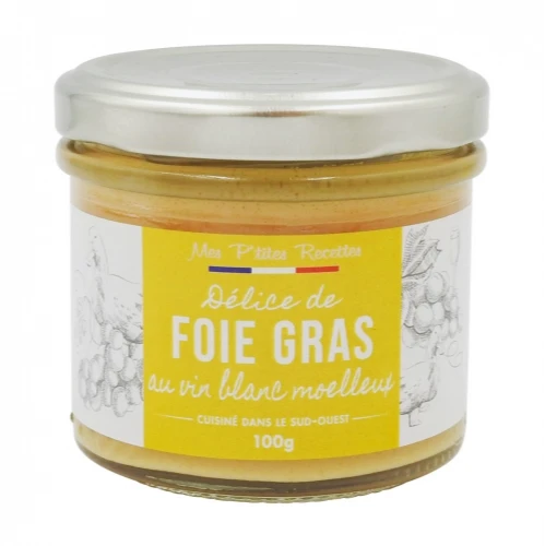 Délice de Foie Gras au Vin Blanc Moelleux Mes P'tites Recettes - 100g