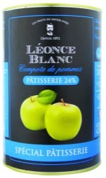 Compote de pomme pâtissière LEONCE BLANC 5/1 4,25 kg  