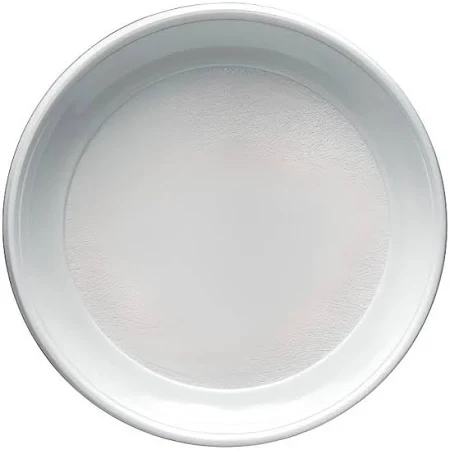 Assiette plastique blanches réutilisable 20.5cm Gappy x100