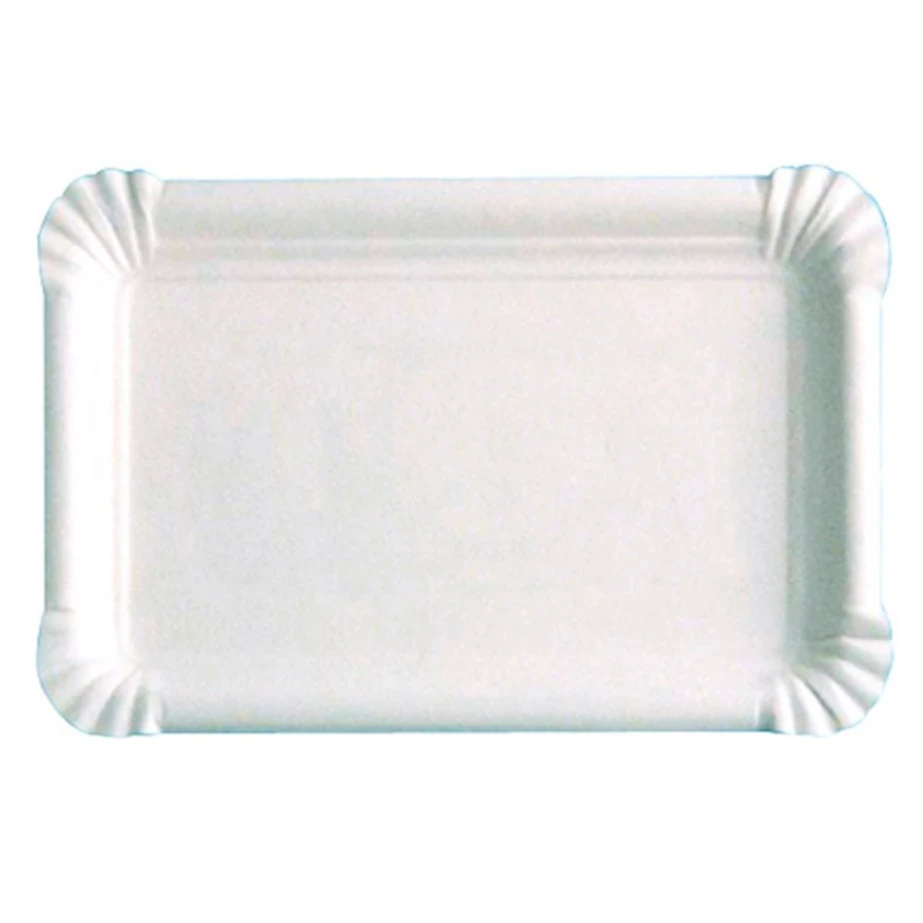 Plateaux en carton rectangulaire blanc 5x24*33cm