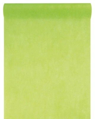Chemin de table prédécoupé 3 en 1 spunbond pistache 4.80x0.38m Gappy
