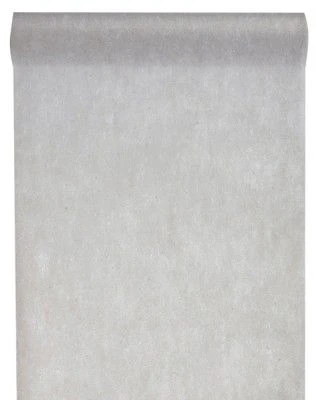 Chemin de table  prédécoupé 3 en 1 spunbond  gris acier 4.80x0.38m