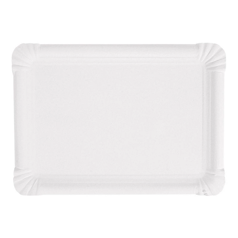 Plateaux carton rectangulaire blanc 3x34*45cm