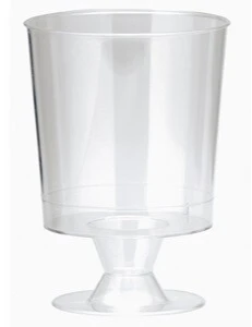 Verres à vin cristal réutilisable 6x 15cl