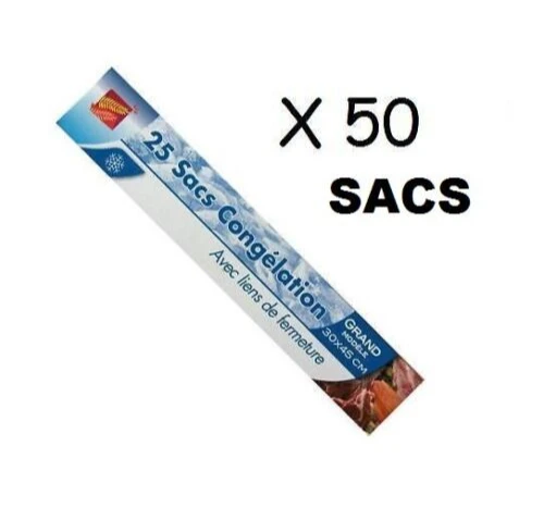 Sacs congélation petit model x50 - 18*25