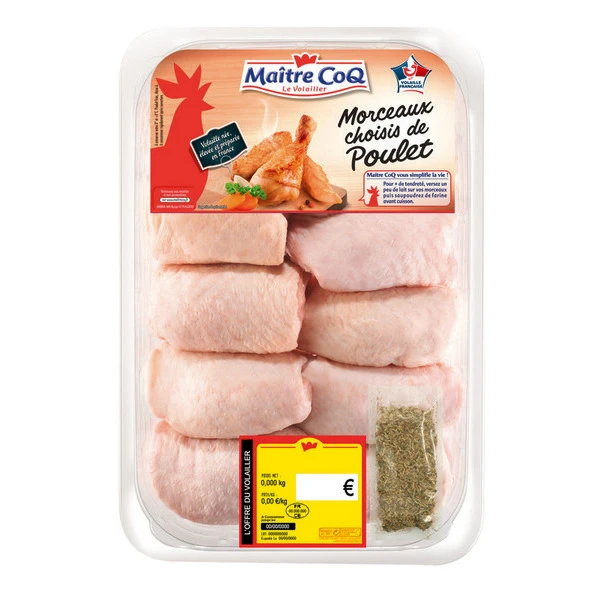 Haut de cuisse de poulet x5 Maître Coq 