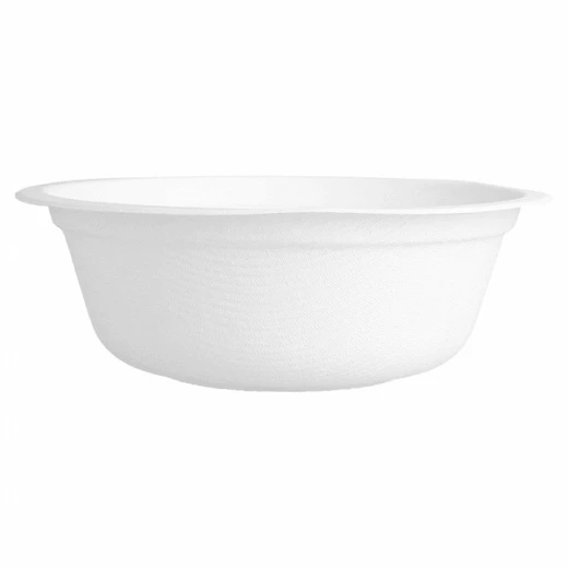 Bols blancs en pulpe de canne à sucre 6 x 350 ml