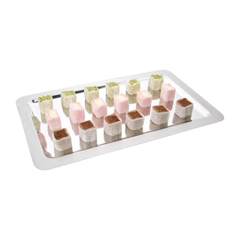 Plat de présentation en acier inoxydable GN 1/1