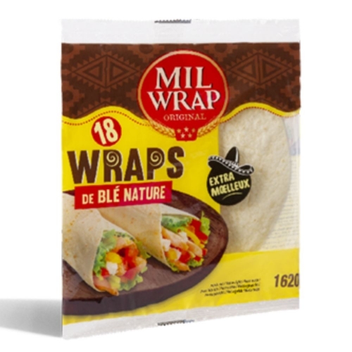 Tortillas de blé 30cm "wrap" x18 - 1..62g
