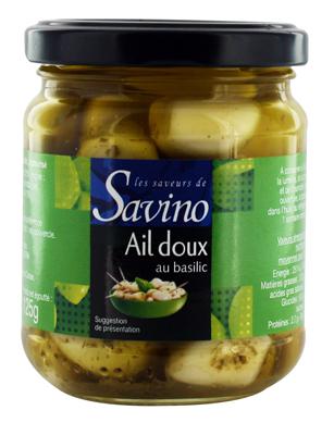 Ail apéritif au basilic  Savino 210ml