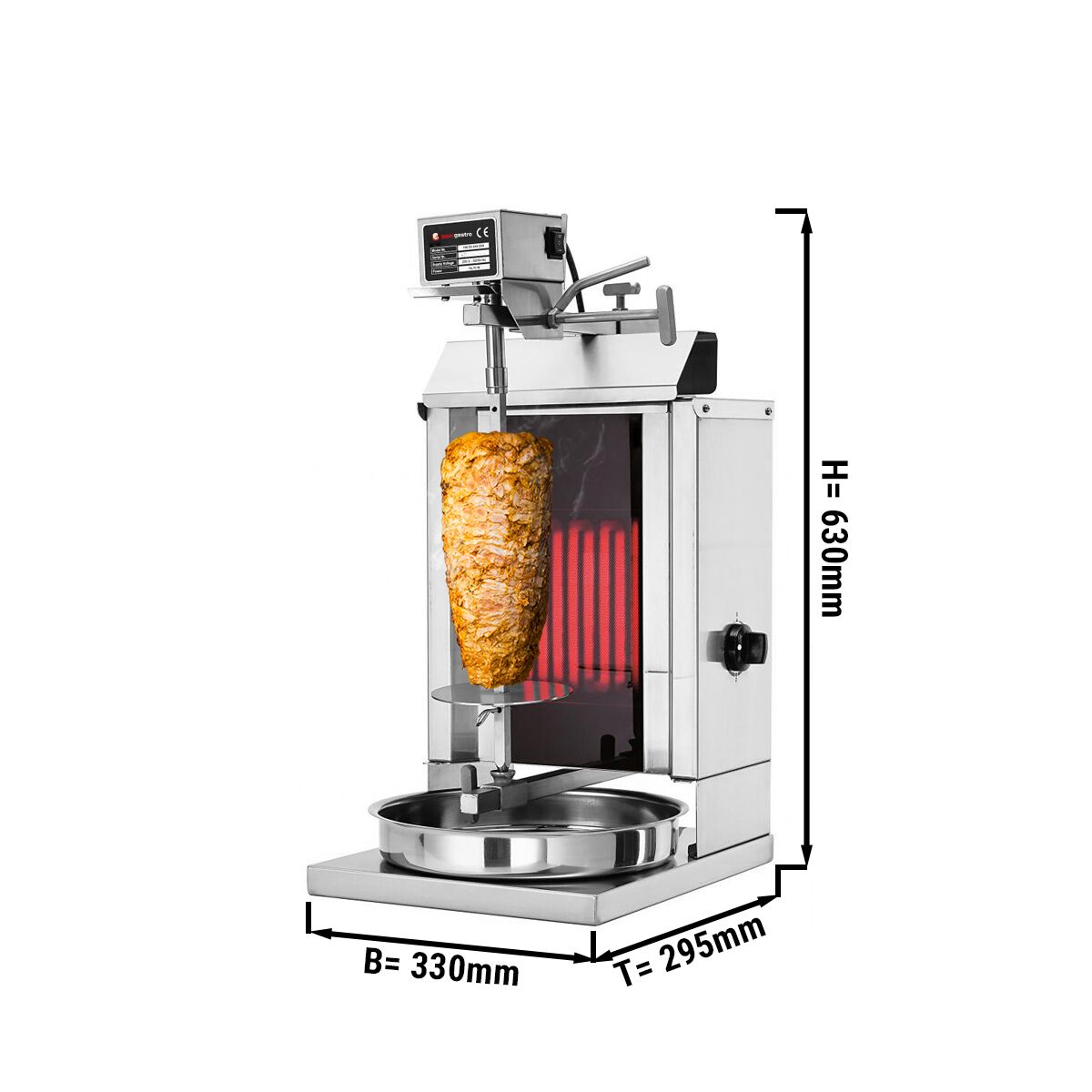 Machine à kebab gaz - 5kg