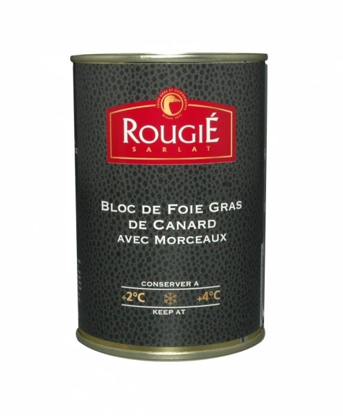Bloc de foie gras de canard mi-cuit Rougié  400g