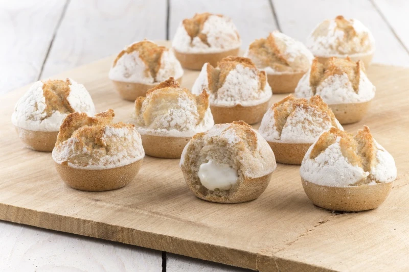 Mini pain coeur fondant brie x32 coupé marbrée - 400g
