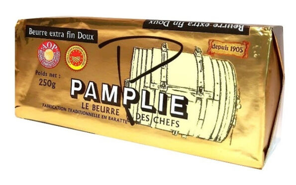 Beurre baratte doux Poitou Charentes AOP  250G