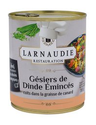Gésiers de dinde émincés cuits à la graisse de canard 4/4 - 765g