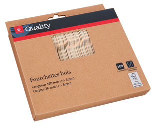 Fourchettes bois x100