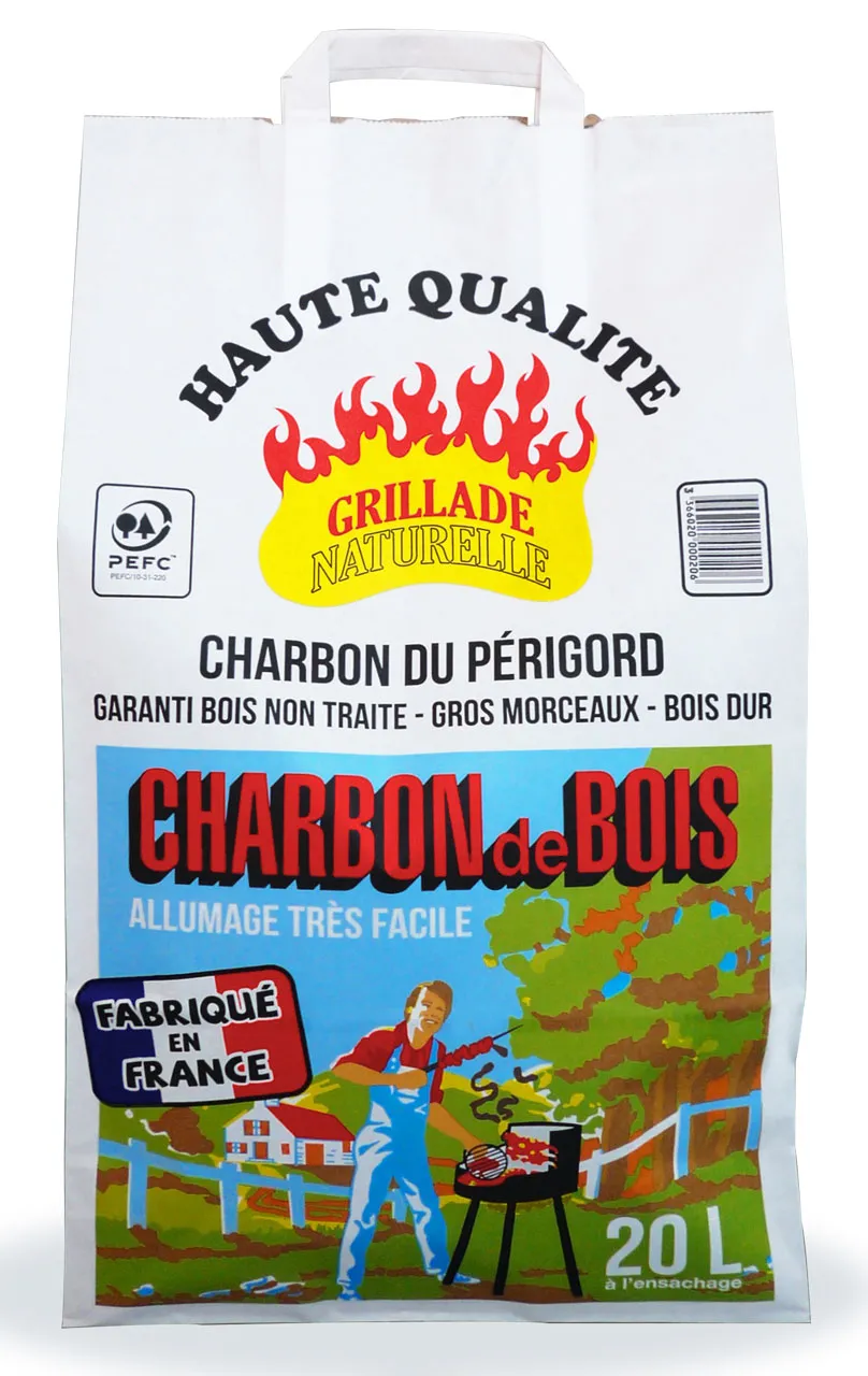 Sac charbon de bois 20 L