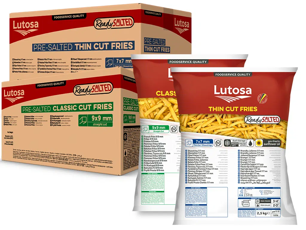 Frites fraîche crues precuite 10/10 mm LUTOSA  5kg
