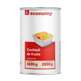 Cocktail 4 fruits au sirop léger 5/1   - 2.,505kg