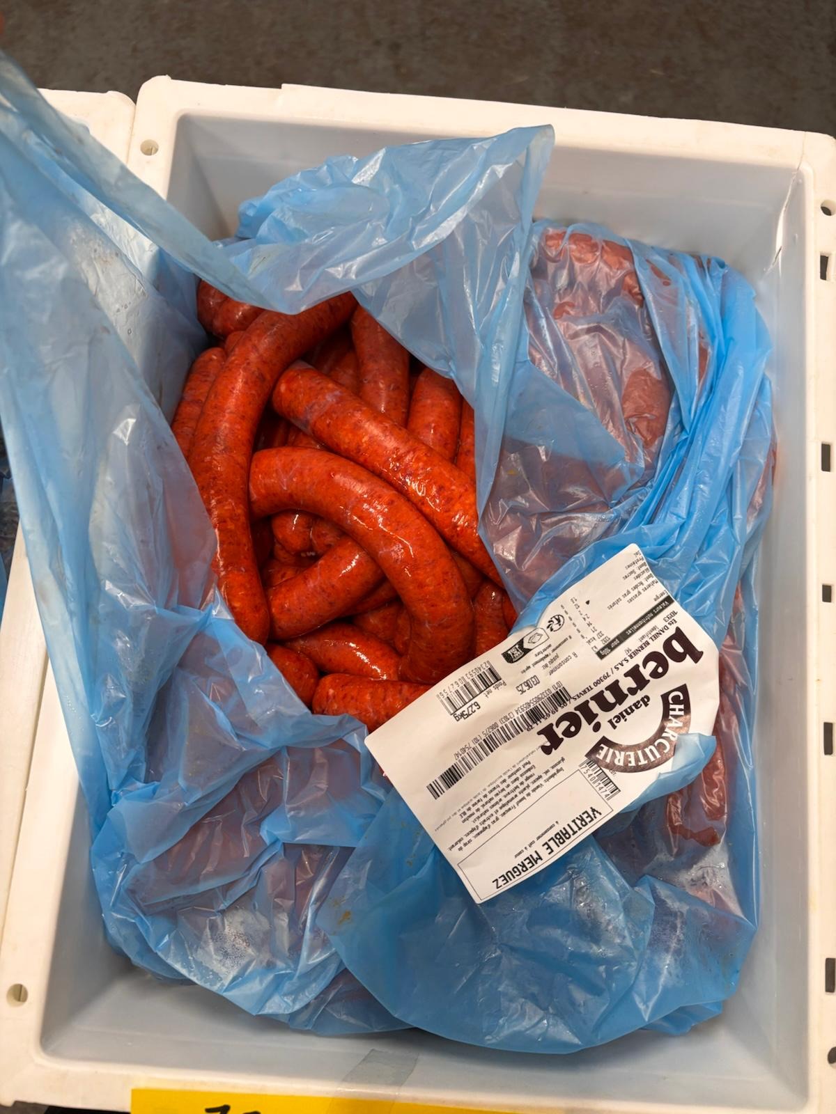 Merguez Boeuf Mouton en VRAC Bernier  5kg