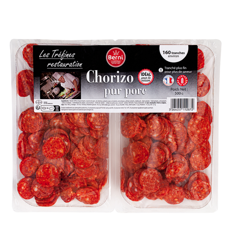Chorizo petites tranches X160- 500g