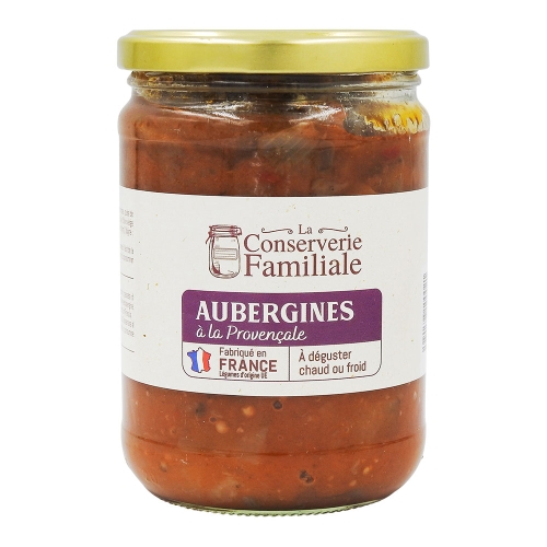 Aubergines cuisinées à la provençale bocal 520g