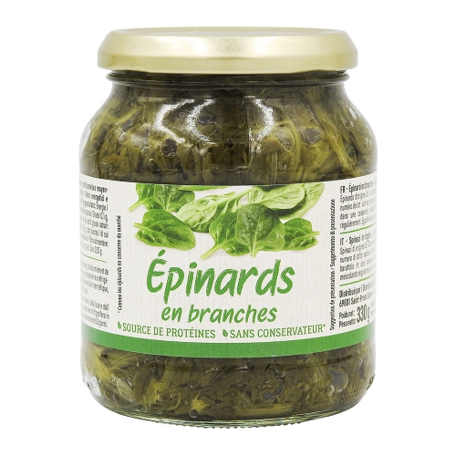  Épinards en branches 240g CTN DE 12 BOC