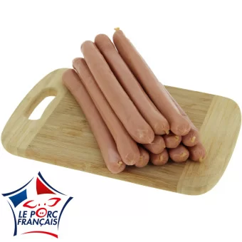 Saucisse de Francfort spécial HOT DOG 80gx12