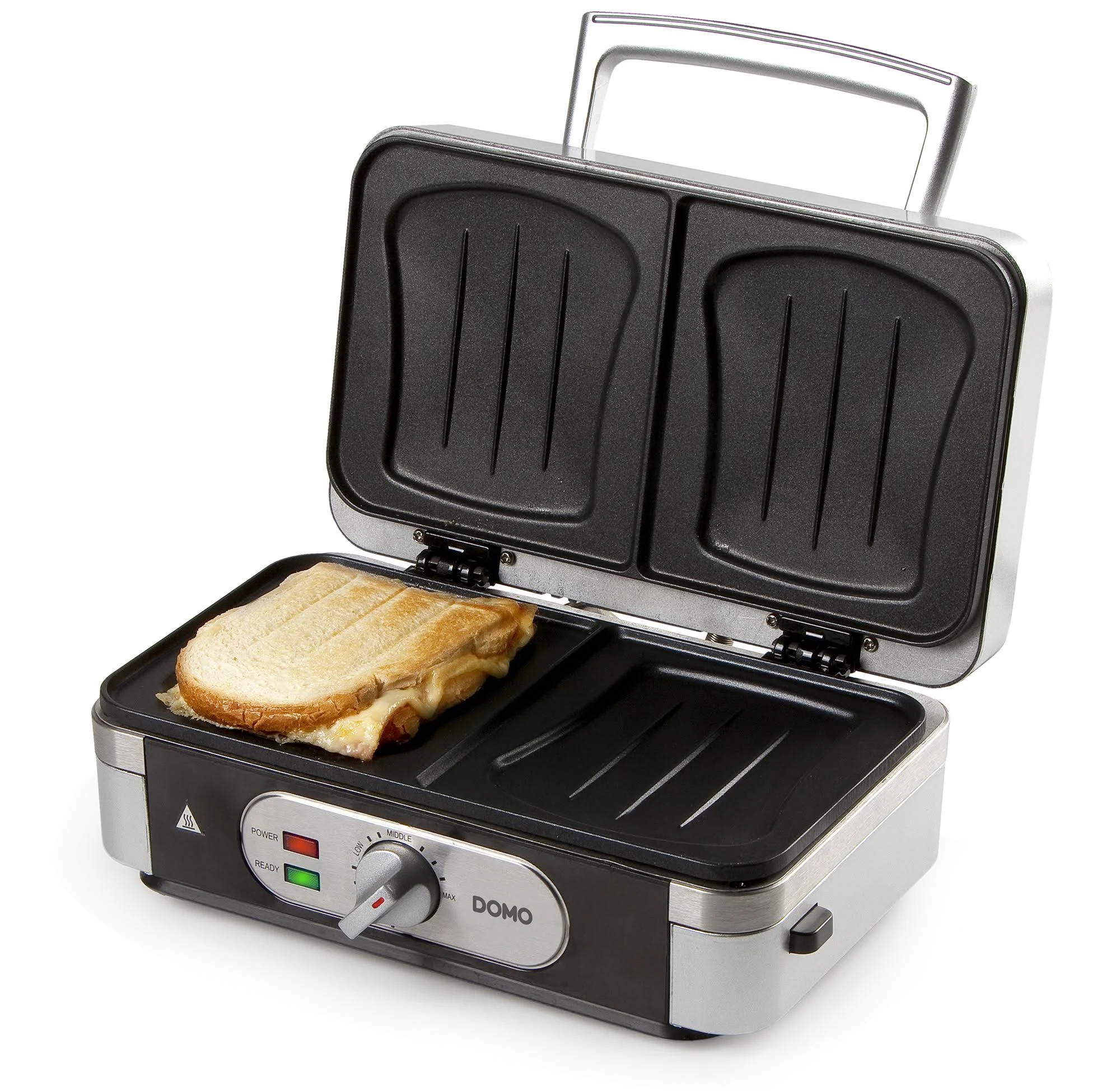 Appareil 3 en 1 grill, gaufrier et croque-monsieurs 1000 W 30 cm Domo