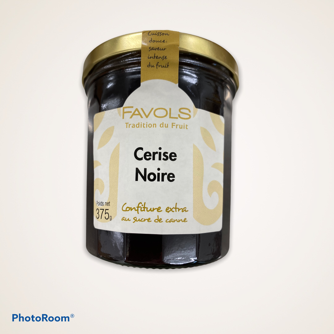 Confiture de cerise noire 375g
