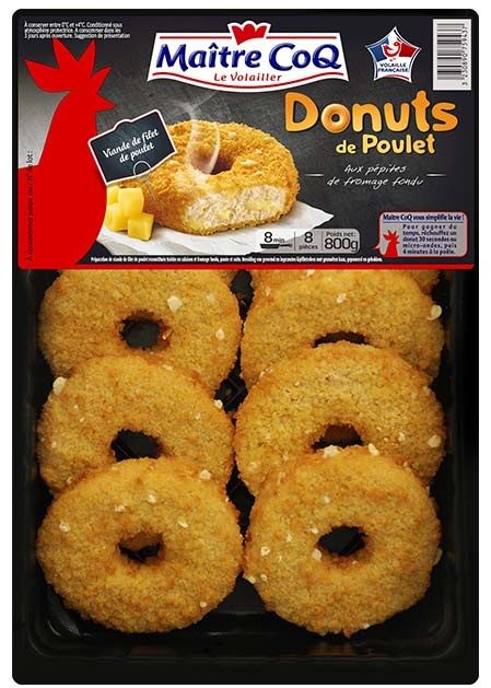 Donuts de poulet au fromage Maitre Coq - 800g