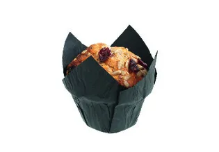 Caissette Tulipcup step noire diam.80mm - hauteur.50mmNordia 
