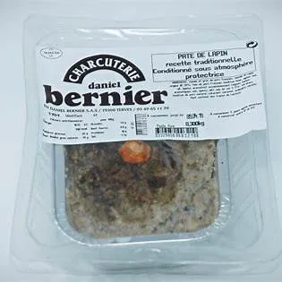 Pâté de lapin sous vide origine France - 300g