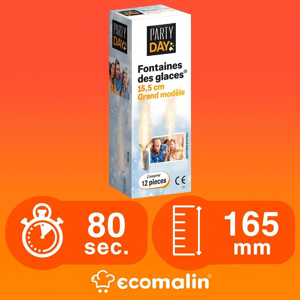 Fontaines des glaces 16.5 cm x12 Party Day
