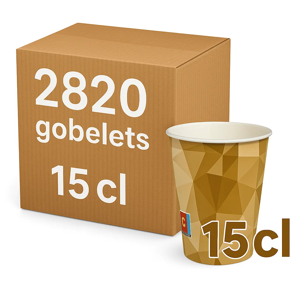 Gobelet carton 15 cl distributeur automatique x2820