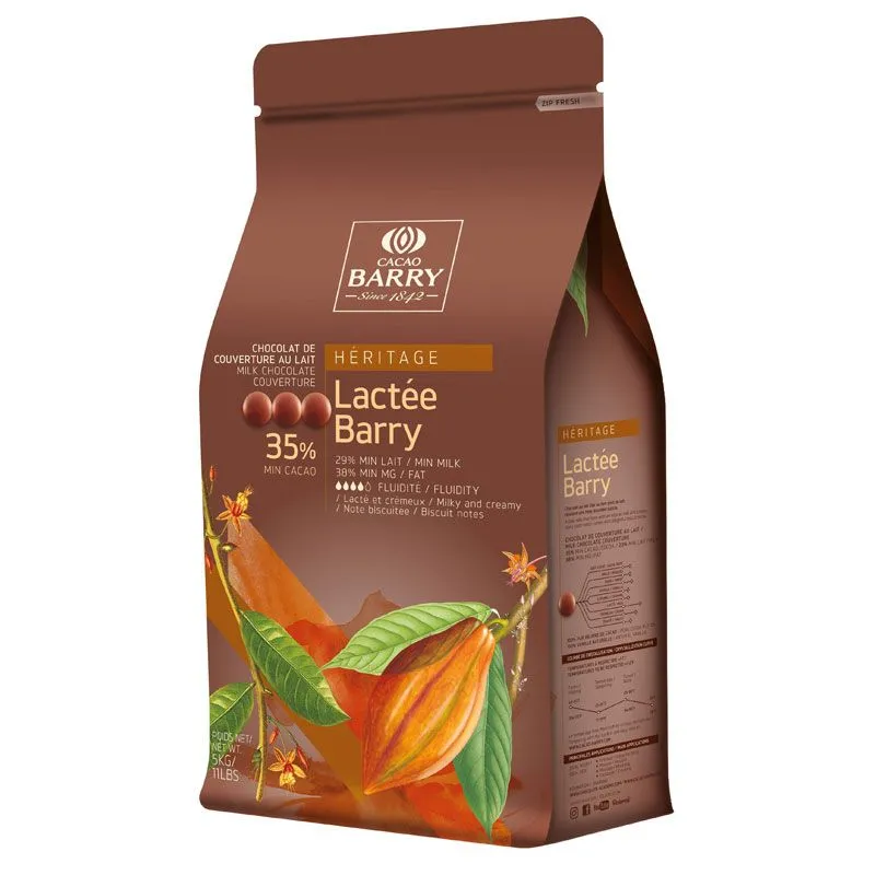 Chocolat pistole Lactée Caramel - Cacao Barry   5 kg 