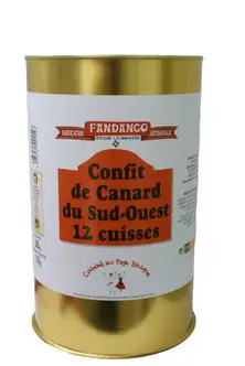 Confit de canard Sud Ouest IGP (12 cuisses) 5/1