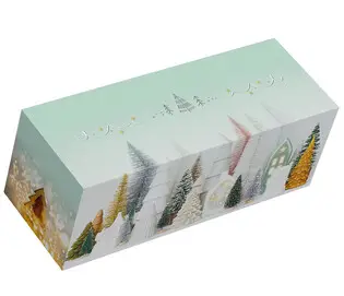 Boite bûche sapin 15x11x10 à la pièce