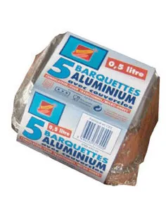 Barquettes aluminium x10 - 500ml