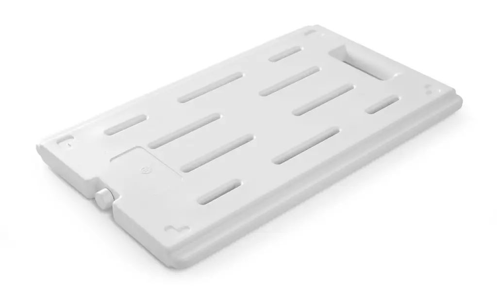 Plaque eutectique froide professionnelle, GN 1/2, pour caisses isothermes, élément réfrigérant, accumulateur de froid, bloc thermique, pack bloc de glace, 325x265x(H) 30mm HENDI 